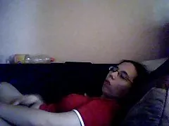 Porno w skarpetkach ptaszka na podwórku